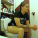 A lesbian girl pisses and takes a shit while sitting on a toilet. Plops can be heard as she continues to strain and push. She wipes her ass, and some poop is visible on the TP. Presented in 720P HD. Over 4 minutes.